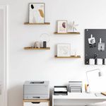 Casa si Gradina - Mobilier - Biblioteci si rafturi - Rafturi - Raft de perete cu raft 4 pcs Maro 40 x 9 x 3 cm Lemn compozit - Infinity.ro