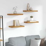Casa si Gradina - Mobilier - Biblioteci si rafturi - Rafturi - Raft de perete 4 pcs Maro 50 x 23 x 4 cm Lemn compozit - Infinity.ro