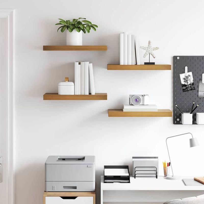 Casa si Gradina - Mobilier - Biblioteci si rafturi - Rafturi - Raft de perete 4 pcs Maro 50 x 23 x 4 cm Lemn compozit - Infinity.ro