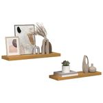 Casa si Gradina - Mobilier - Biblioteci si rafturi - Rafturi - Raft de perete 2 pcs Bej 90 x 23,5 x 4 cm Lemn compozit - Infinity.ro
