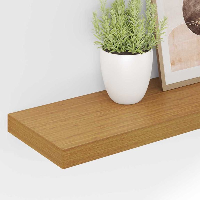 Casa si Gradina - Mobilier - Biblioteci si rafturi - Rafturi - Raft de perete 2 pcs Bej 90 x 23,5 x 4 cm Lemn compozit - Infinity.ro