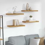 Casa si Gradina - Mobilier - Biblioteci si rafturi - Rafturi - Raft de perete Pe perete 4 pcs Bej 50 x 23 x 4 cm Lemn compozit - Infinity.ro