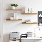 Casa si Gradina - Mobilier - Biblioteci si rafturi - Rafturi - Raft de perete Pe perete 4 pcs Bej 50 x 23 x 4 cm Lemn compozit - Infinity.ro