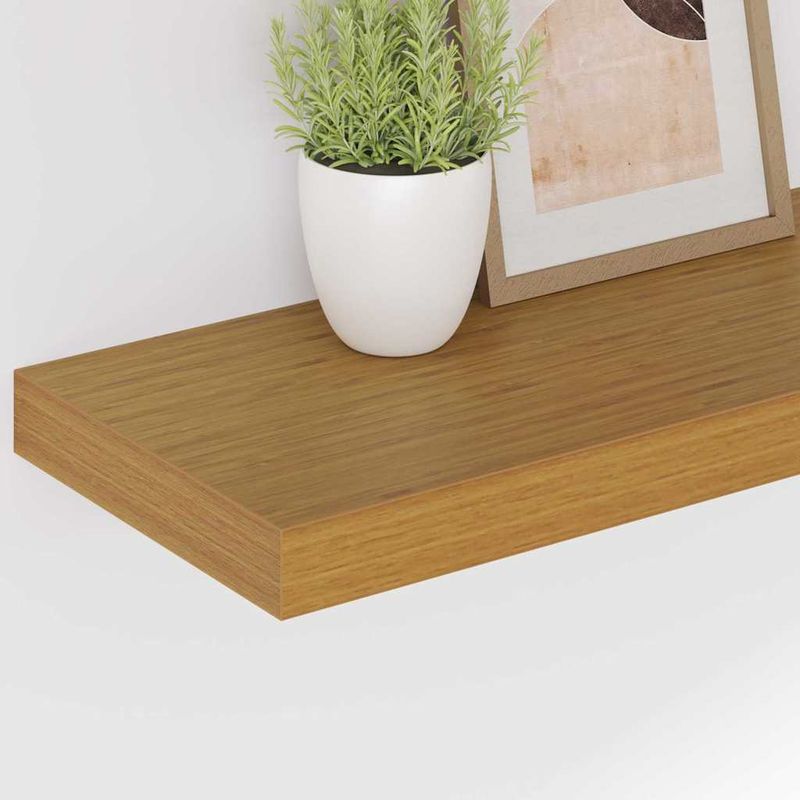 Casa si Gradina - Mobilier - Biblioteci si rafturi - Rafturi - Raft de perete Pe perete 4 pcs Bej 50 x 23 x 4 cm Lemn compozit - Infinity.ro