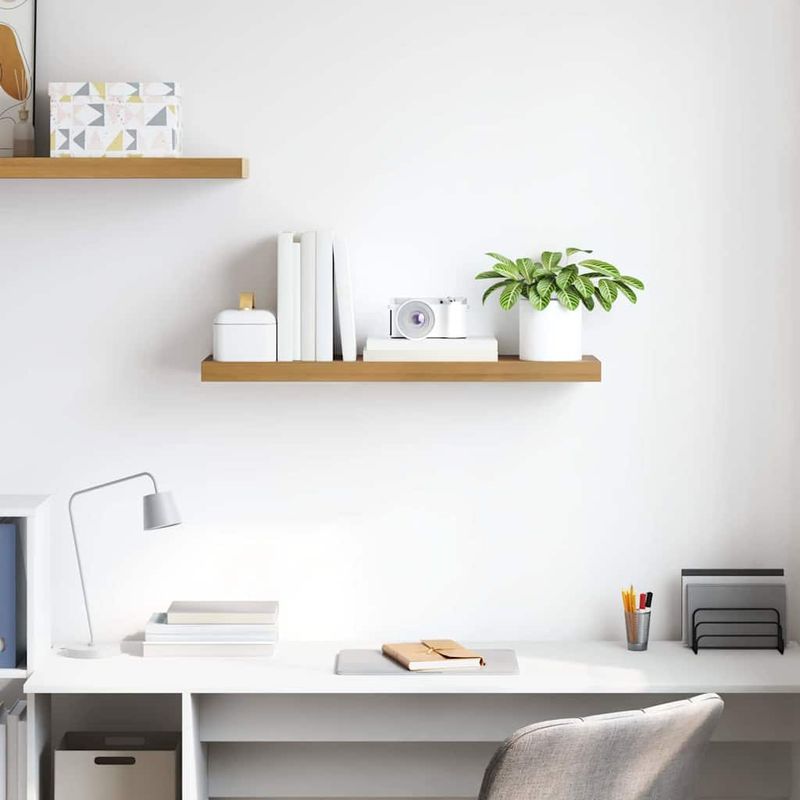 Casa si Gradina - Mobilier - Biblioteci si rafturi - Rafturi - Raft de perete Pe perete Maro 80 x 23,5 x 4 cm Lemn compozit - Infinity.ro