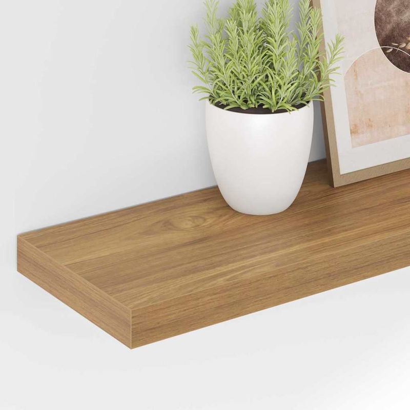 Casa si Gradina - Mobilier - Biblioteci si rafturi - Rafturi - Raft de perete Pe perete Maro 80 x 23,5 x 4 cm Lemn compozit - Infinity.ro