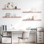 Casa si Gradina - Mobilier - Biblioteci si rafturi - Rafturi - Raft de perete cu raft 4 pcs Rosu 115 x 9 x 3 cm Lemn compozit - Infinity.ro