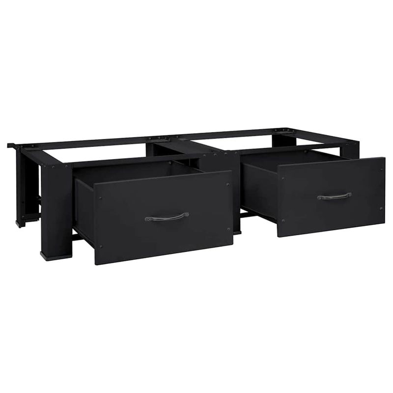 Electronice si Electrocasnice - Masini de spalat vase - Accesorii masini de spalat vase - Suport pentru masina de spalat 2 pcs Negru 64 x 55 x 32.5 cm - Infinity.ro