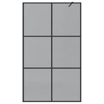 Casa si Gradina - Sanitare - Cazi si cabine de dus - Paravane si usi - Zid de dus walk-in Negru 115 x 195 cm sticla securizata - Infinity.ro