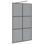 Casa si Gradina - Sanitare - Cazi si cabine de dus - Paravane si usi - Zid de dus walk-in Negru 115 x 195 cm sticla securizata - Infinity.ro