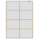 Casa si Gradina - Sanitare - Cazi si cabine de dus - Paravane si usi - Zid de dus walk-in Auriu 140 x 195 cm sticla securizata - Infinity.ro