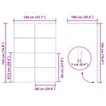 Casa si Gradina - Sanitare - Cazi si cabine de dus - Paravane si usi - Zid de dus walk-in Auriu 140 x 195 cm sticla securizata - Infinity.ro