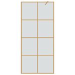 Casa si Gradina - Sanitare - Cazi si cabine de dus - Paravane si usi - Zid de dus walk-in Auriu 90 x 195 cm sticla securizata - Infinity.ro