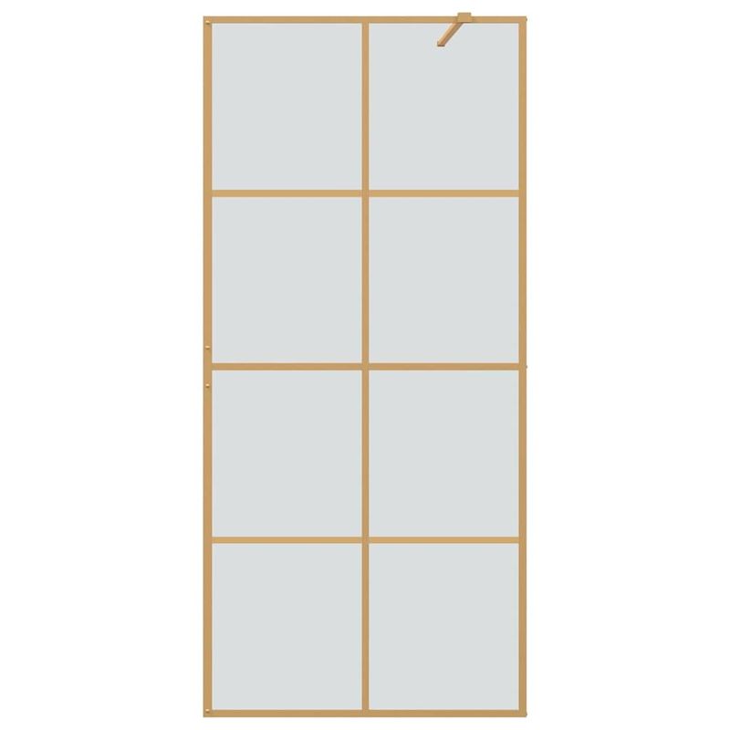 Casa si Gradina - Sanitare - Cazi si cabine de dus - Paravane si usi - Zid de dus walk-in Auriu 90 x 195 cm sticla securizata - Infinity.ro