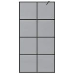 Casa si Gradina - Sanitare - Cazi si cabine de dus - Paravane si usi - Zid de dus walk-in Negru 100 x 195 cm sticla securizata - Infinity.ro