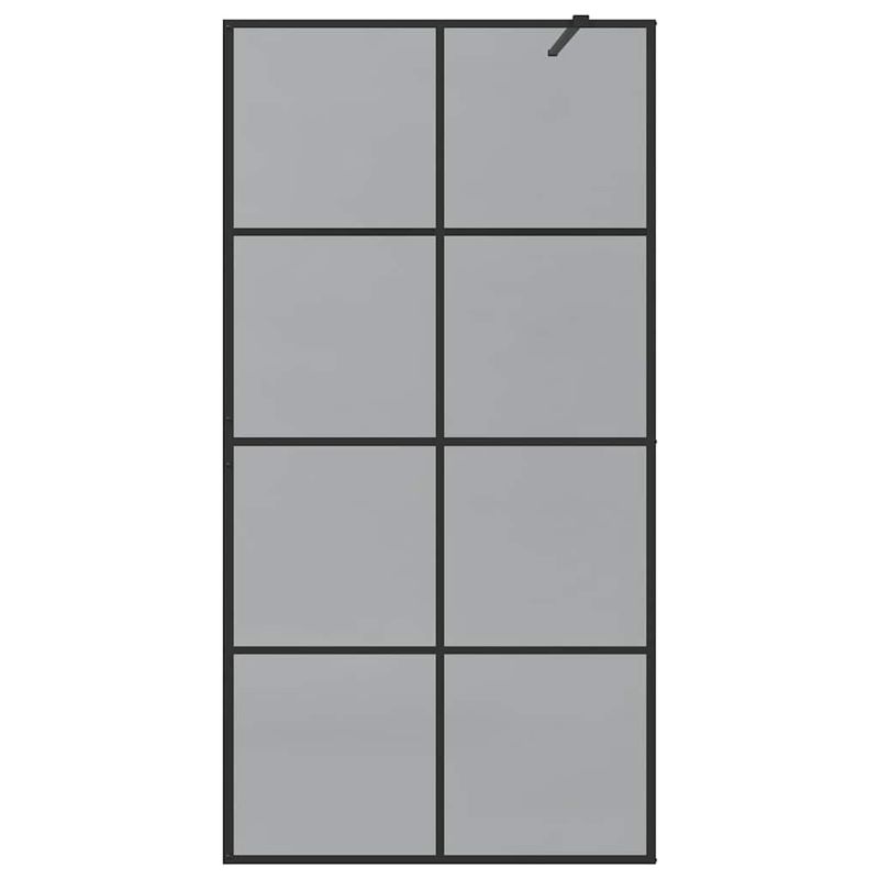 Casa si Gradina - Sanitare - Cazi si cabine de dus - Paravane si usi - Zid de dus walk-in Negru 100 x 195 cm sticla securizata - Infinity.ro