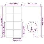 Casa si Gradina - Sanitare - Cazi si cabine de dus - Paravane si usi - Zid de dus walk-in Negru 100 x 195 cm sticla securizata - Infinity.ro