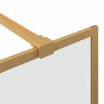 Casa si Gradina - Sanitare - Cazi si cabine de dus - Paravane si usi - Zid de dus walk-in Auriu 115 x 195 cm sticla securizata - Infinity.ro