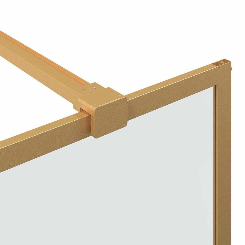 Casa si Gradina - Sanitare - Cazi si cabine de dus - Paravane si usi - Zid de dus walk-in Auriu 115 x 195 cm sticla securizata - Infinity.ro
