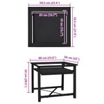 Electronice si Electrocasnice - Masini de spalat vase - Accesorii masini de spalat vase - Suport pentru masina de spalat Negru 64 x 55 x 32.5 cm Otel - Infinity.ro