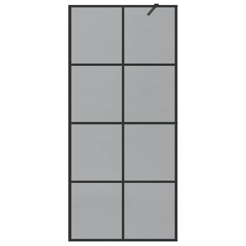 Casa si Gradina - Sanitare - Cazi si cabine de dus - Paravane si usi - Zid de dus walk-in Negru 90 x 195 cm sticla securizata - Infinity.ro