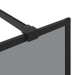 Casa si Gradina - Sanitare - Cazi si cabine de dus - Paravane si usi - Zid de dus walk-in Negru 90 x 195 cm sticla securizata - Infinity.ro