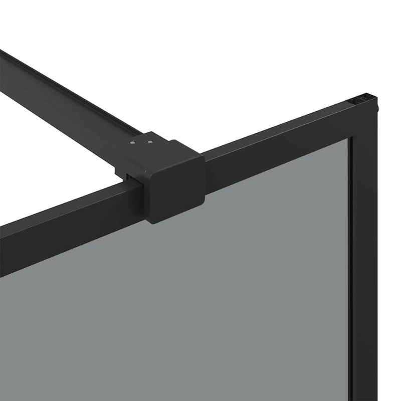 Casa si Gradina - Sanitare - Cazi si cabine de dus - Paravane si usi - Zid de dus walk-in Negru 90 x 195 cm sticla securizata - Infinity.ro