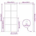 Casa si Gradina - Sanitare - Cazi si cabine de dus - Paravane si usi - Zid de dus walk-in Negru 90 x 195 cm sticla securizata - Infinity.ro
