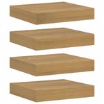 Casa si Gradina - Mobilier - Biblioteci si rafturi - Rafturi - Raft de perete 4 pcs Maro 23 x 23,5 x 4 cm Lemn compozit - Infinity.ro