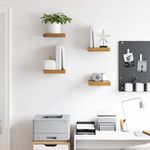 Casa si Gradina - Mobilier - Biblioteci si rafturi - Rafturi - Raft de perete 4 pcs Maro 23 x 23,5 x 4 cm Lemn compozit - Infinity.ro