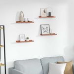 Casa si Gradina - Mobilier - Biblioteci si rafturi - Rafturi - Raft de perete cu raft 4 pcs Rosu 40 x 9 x 3 cm Lemn compozit - Infinity.ro