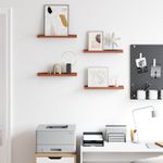 Casa si Gradina - Mobilier - Biblioteci si rafturi - Rafturi - Raft de perete cu raft 4 pcs Rosu 40 x 9 x 3 cm Lemn compozit - Infinity.ro