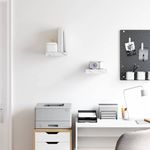 Casa si Gradina - Mobilier - Biblioteci si rafturi - Rafturi - Raft de perete Pe perete 2 pcs Marmura alba 23 x 23,5 x 4 cm - Infinity.ro