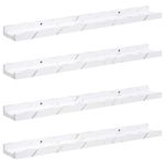 Casa si Gradina - Mobilier - Biblioteci si rafturi - Rafturi - Raft de perete 4 pcs Marmura alba 60 x 9 x 3 cm Lemn compozit - Infinity.ro