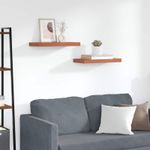 Casa si Gradina - Mobilier - Biblioteci si rafturi - Rafturi - Raft de perete 2 pcs Rosu 50 x 23 x 4 cm Lemn compozit - Infinity.ro