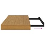 Casa si Gradina - Mobilier - Biblioteci si rafturi - Rafturi - Raft de perete Pe perete Bej 50 x 23 x 4 cm Lemn compozit - Infinity.ro