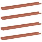 Casa si Gradina - Mobilier - Biblioteci si rafturi - Rafturi - Raft de perete cu raft 4 pcs Rosu 80 x 9 x 3 cm Lemn compozit - Infinity.ro