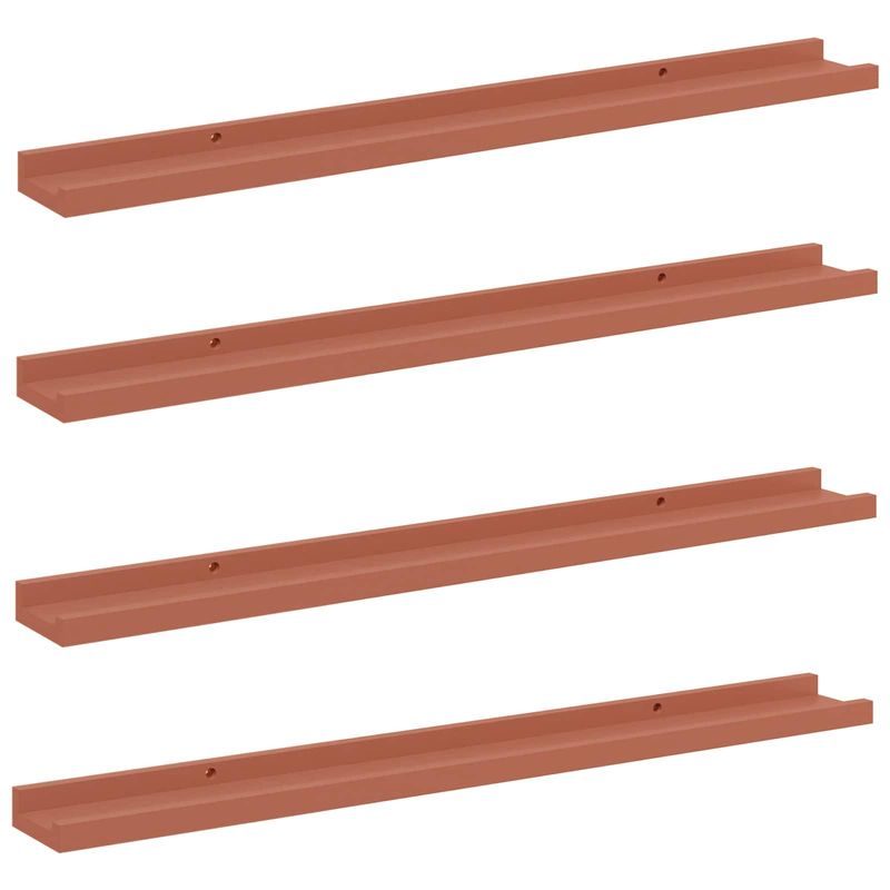 Casa si Gradina - Mobilier - Biblioteci si rafturi - Rafturi - Raft de perete cu raft 4 pcs Rosu 80 x 9 x 3 cm Lemn compozit - Infinity.ro