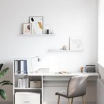Casa si Gradina - Mobilier - Biblioteci si rafturi - Rafturi - Raft de perete 2 pcs Marmura alba 80 x 9 x 3 cm Lemn compozit - Infinity.ro