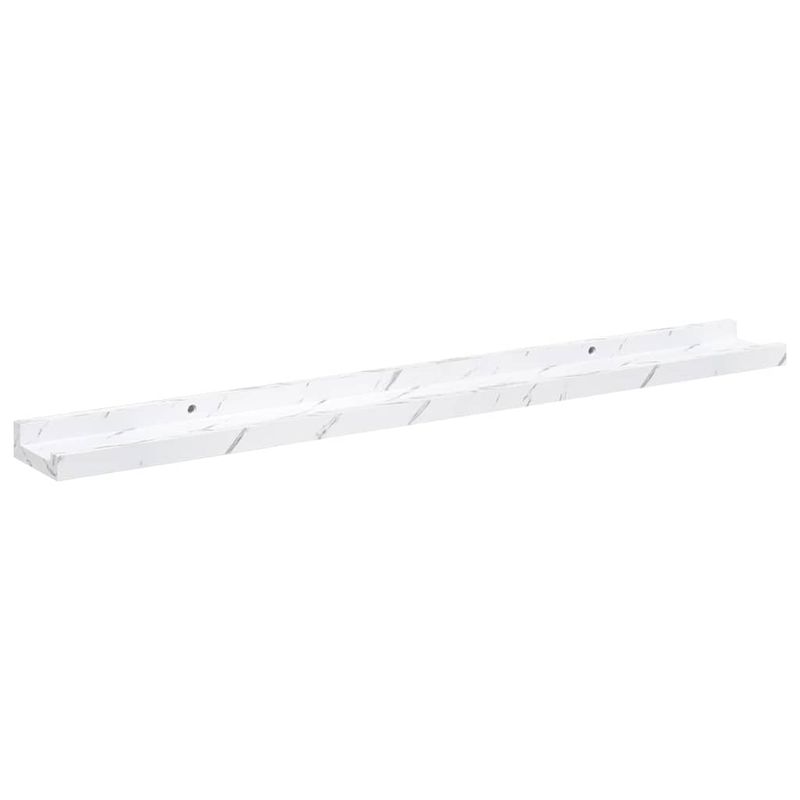 Casa si Gradina - Mobilier - Biblioteci si rafturi - Rafturi - Raft de perete 2 pcs Marmura alba 80 x 9 x 3 cm Lemn compozit - Infinity.ro