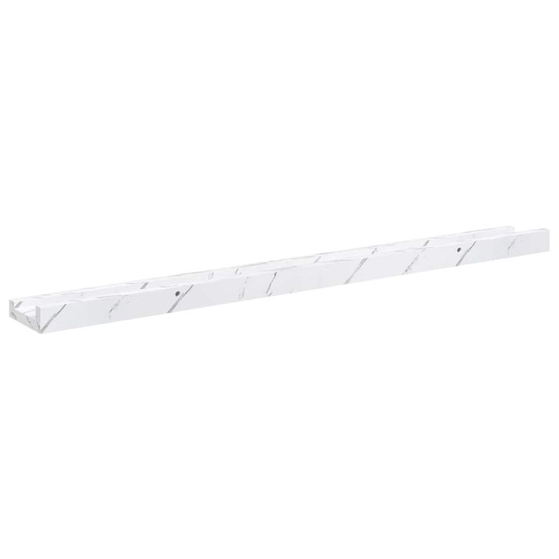 Casa si Gradina - Mobilier - Biblioteci si rafturi - Rafturi - Raft de perete 2 pcs Marmura alba 80 x 9 x 3 cm Lemn compozit - Infinity.ro