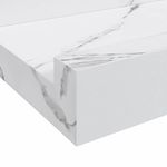 Casa si Gradina - Mobilier - Biblioteci si rafturi - Rafturi - Raft de perete 2 pcs Marmura alba 80 x 9 x 3 cm Lemn compozit - Infinity.ro