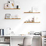 Casa si Gradina - Mobilier - Biblioteci si rafturi - Rafturi - Raft de perete cu raft 4 pcs Bej 80 x 9 x 3 cm Lemn compozit - Infinity.ro