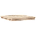 Casa si Gradina - Mobilier - Paturi si accesorii - Paturi - Cadru de pat natural 200 x 200 cm Lemn de pin masiv - Infinity.ro
