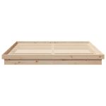 Casa si Gradina - Mobilier - Paturi si accesorii - Paturi - Cadru de pat natural 200 x 200 cm Lemn de pin masiv - Infinity.ro