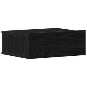 Noptiera plutitoare, stejar negru, 40x32x15 cm, lemn stratificat