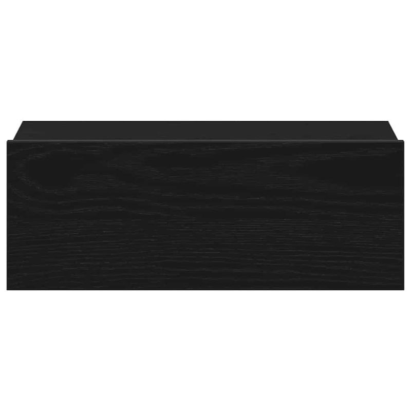 Casa si Gradina - Mobilier - Comode si corpuri - Noptiere - Noptiera plutitoare, stejar negru, 40x32x15 cm, lemn stratificat - Infinity.ro