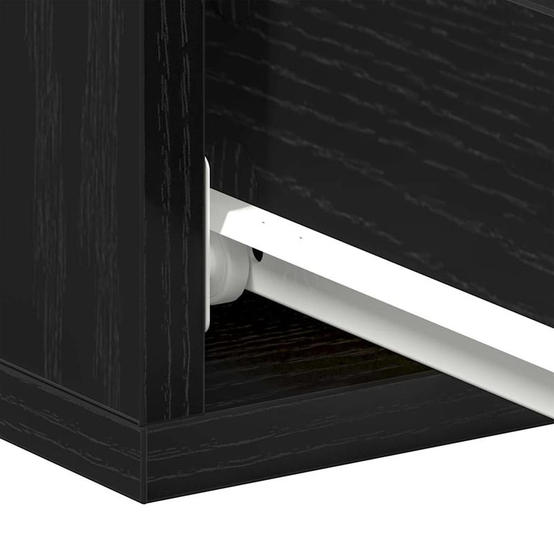 Casa si Gradina - Mobilier - Comode si corpuri - Noptiere - Noptiera plutitoare, stejar negru, 40x32x15 cm, lemn stratificat - Infinity.ro