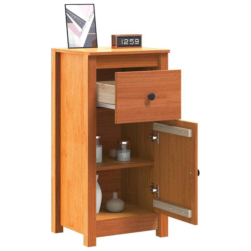 Casa si Gradina - Mobilier - Comode si corpuri - Comode - Bufet Maroniu cerat 39 x 34,5 x 80 cm Lemn de pin masiv - Infinity.ro