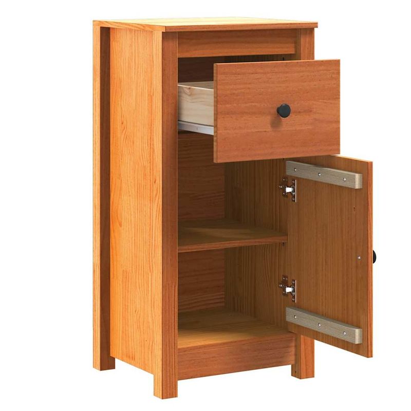 Casa si Gradina - Mobilier - Comode si corpuri - Comode - Bufet Maroniu cerat 39 x 34,5 x 80 cm Lemn de pin masiv - Infinity.ro